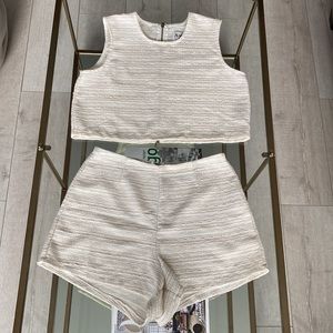 Sabo Skirt White Two Piece Set